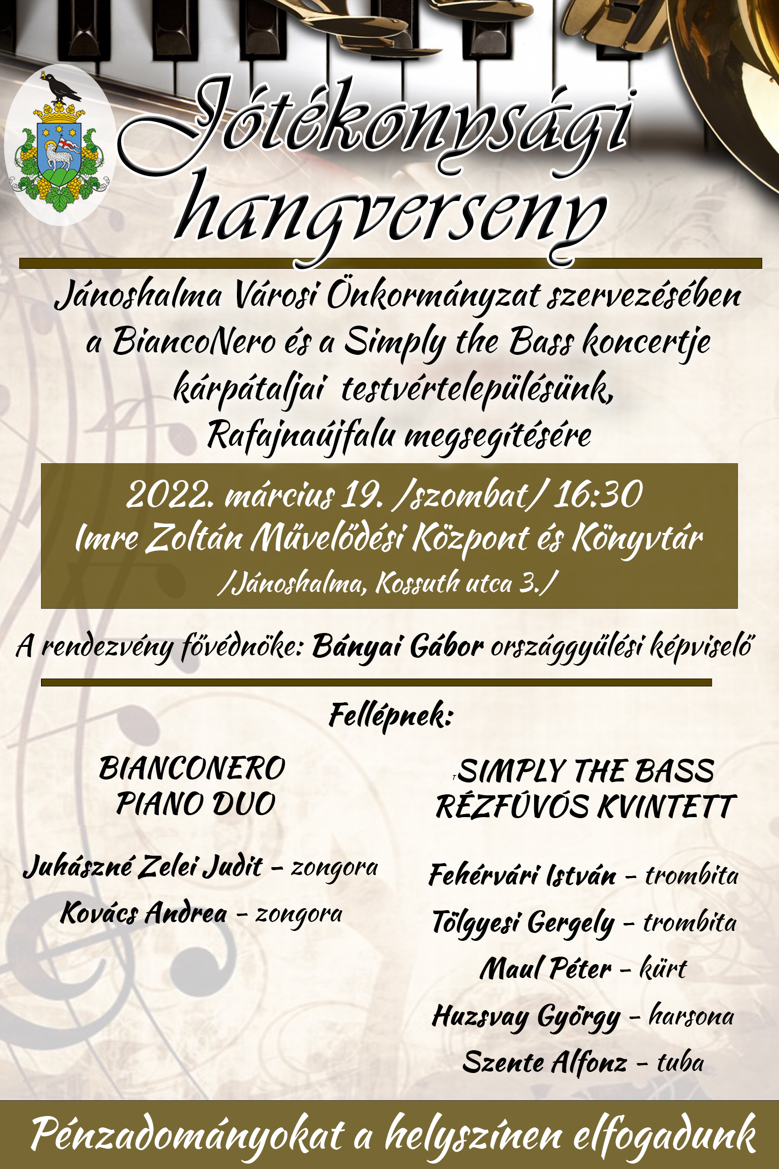 Jótékonysági hangverseny Rafajnaújfalu segítésére